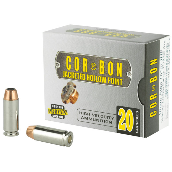 CorBon Self Defense 10MM ACP, 165gr, JHP - 20 Rounds [MPN: 10165]