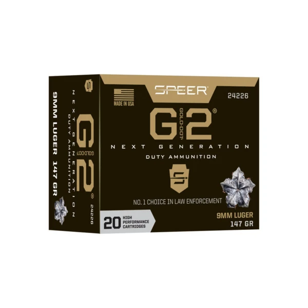 Speer Gold Dot 9MM, 147gr, HP - 20 Rounds [MPN: 24226]