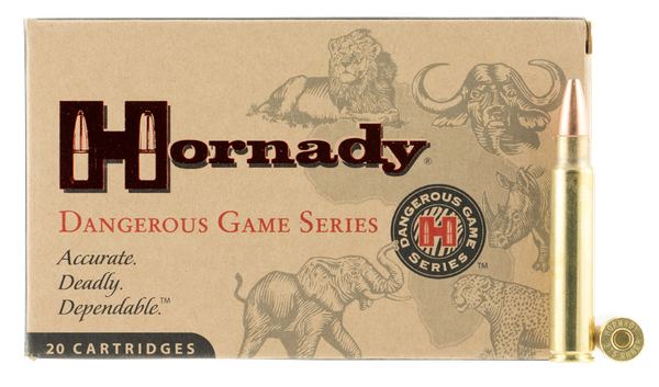 Hornady Dangerous Game .375 H&H MAGNUM, 300gr, Interlock Spire Point - 20 Rounds [MPN: 82322]