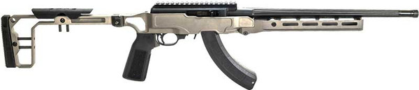 Faxon Firearms 10/22 Gbmfg Chassis 22lr Rifle 16" 25Rd Medium Fluted Grey