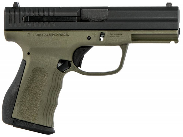 Fmk Mach 9, 9mm Luger 4" 10+1 Od Green