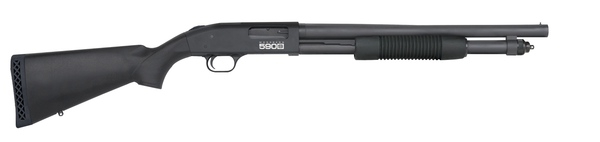 Mossberg 590s 12 Gauge 18.5" 9rd 1.75"-3" Matte Blue Synthetic