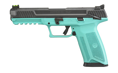 RUGER 57 5.7X28MM 4.94" BARREL 20-ROUNDS TURQUOISE 2 MAGAZINES