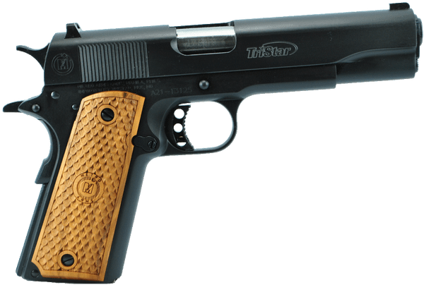 TRISTAR AMERICAN CLASSIC GOV BLUED 9MM 5” 8RD BLUED/HARDWOOD