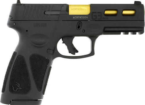 TAURUS G3 T.O.R.O 9MM 4" BARREL 17-ROUNDS BLACK GOLD PVD BARREL