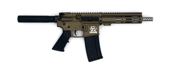 Great Lakes Firearms & Ammunition Ar15 Pistol .223 Wylde 7.5" 30+1 Bronze