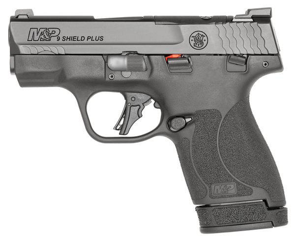 SMITH & WESSON M&P SHIELD PLUS 9MM 3.1" BARREL 10-ROUNDS BLACK OPTICS READY WITH THUMB SAFETY