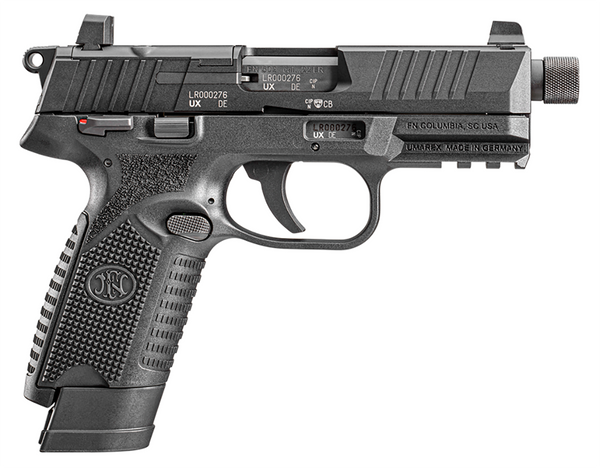 FN 502 Tactical 22 LR 4.60" 10+1, 15+1 Matte Black Polymer Frame & Grip Aluminum Slide 66101010