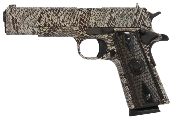 Oaks Wholesale Dist/iver 1911 A1, Iver 1911a1copperhead 45  5in Gvrn Snake Tan