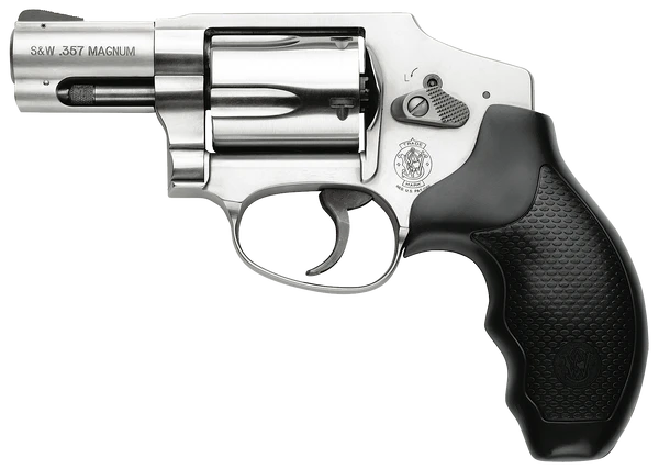 Smith & Wesson 163690 640 357 Mag 5rd 2.13" Stainless Steel Black Polymer Grip
