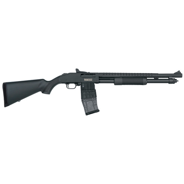 Mossberg 50206 590M Mag-Fed 12 Gauge 2.75" 10+1 18.50" Cylinder Bore Barrel Matte Blued