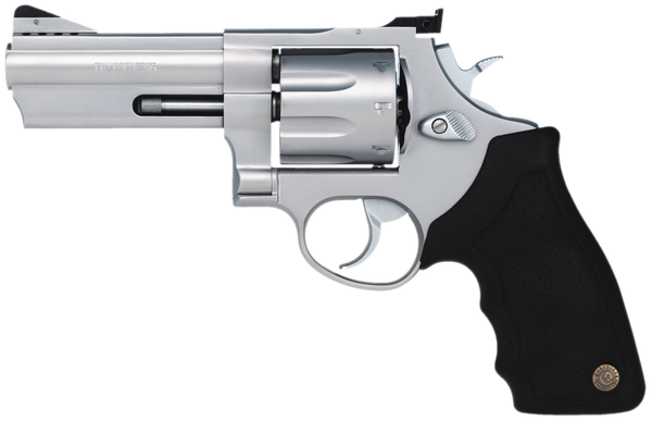 Taurus 2-608049 608 Standard 357 Mag 8rd 4" Matte Stainless Steel Black Rubber Grip