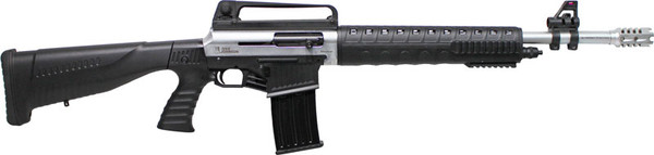 Iver Johnson Stryker 12ga. 3" - 20" Ar-style 5-sh S.nickel/blk