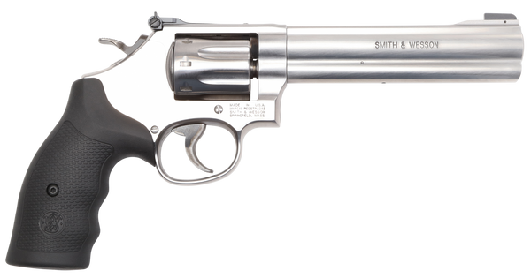 Smith & Wesson 12460 648 22 WMR 8rd 6" Stainless Steel Black Polymer Grip