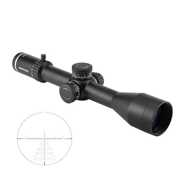 RITON OPTICS 5 CONQUER SCOPE 4-28X56 34MM FFP ILLUM MOR MOA BLACK