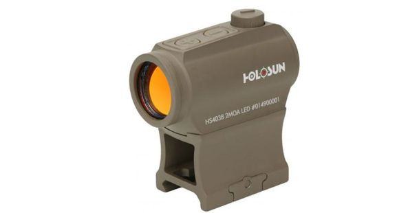 Holosun HE403B-GR Elite Green Dot Sight, FDE, HE403B-GR-FDE — Color: Flat Dark Earth, Finish: MAO, Fabric/Material