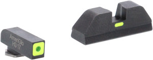 Ameriglo Cap Sight Set Green / - Green Glock Gen5 17 & 22+