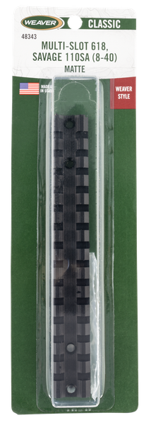 Weaver Mounts Multi-slot, Weav 48343 Multi Slot Bse Sav 110 Sav 8-40 Blk