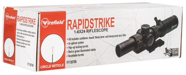 Firefield Rapidstrike 1-6x24 - Riflescope Circle Dot Red/grn