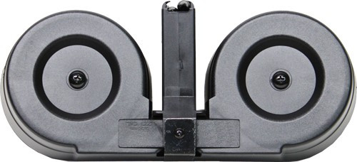 Iver Johnson Magazine Ar15 .223 Remington/5.56 NATO 100rd Drum Black/clear Polymer