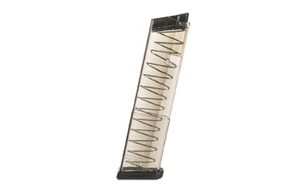 Ets Group Pistol Mags, 9mm 12rd Polymer Mag Smoke