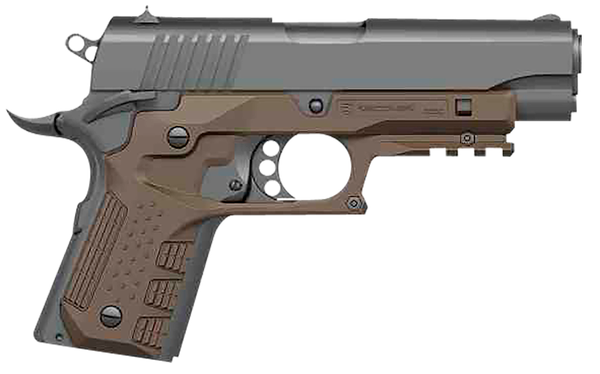 Recover Innovations Inc Grip & Rail System, Rec Cc3c-02 1911 Comp Grip And Rail System Tan