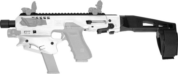 Caa Mck Micro Conversion Kit - Glock 9/40 W/brace White