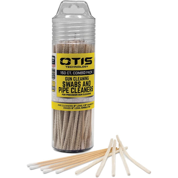 Otis Technoloy 100 Single Tip Swabs/50 Pipe Cleaners in Twist Top Container FG-241-857