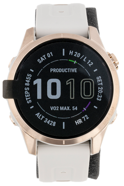 Garmin Fenix 7s, Garmin 010-02539-20 Fenix 7s Spphre Slr Gld Ti Ls