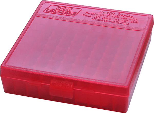 Mtm Case-gard, Mtm P100929  100rd Pstl Bx 9mm-380 Red