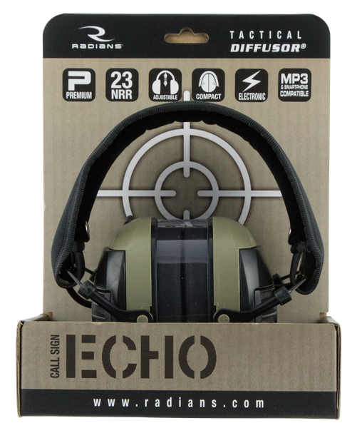 Radians Tactical Diffusor, Rad Cse10bx    Diffusor Elec Muff Nrr23