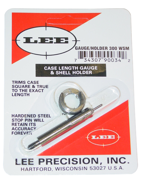 Lee Case Length Gauge, Lee 90034 Gauge/holder 300 Wsm