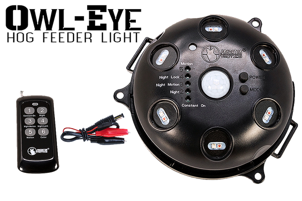 Predator Tactics Inc Owl-eye, Pred 97510 Owl-eye Multi Color Feeder Lgt W/remote