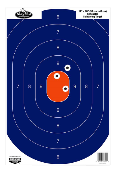 Birchwood Casey 12in x 18in Blue Orange Silhoutte-50 Targets