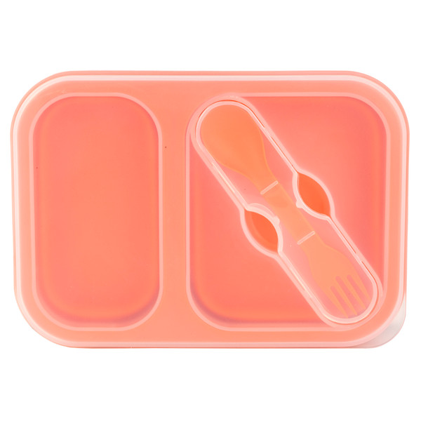 Ust Flexware Mess Kit Orange - W/fork/spoon 2.75"x8.4"x5.9"