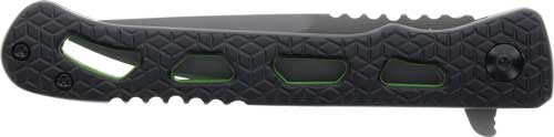 SCHRADE KNIFE SEVR CLEAR FLDR 3.5" AUS-10 BLACK/SEE THROUGH