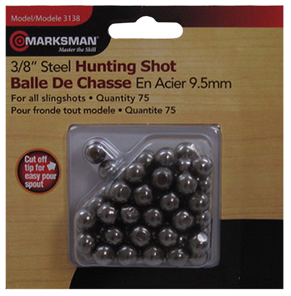 Marksman Slingshot, Mrk 3138  3/8in Steel Shot          75