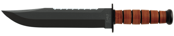 KA-BAR Big Brother Fixed 9.3 in Black Blade Leather Handle