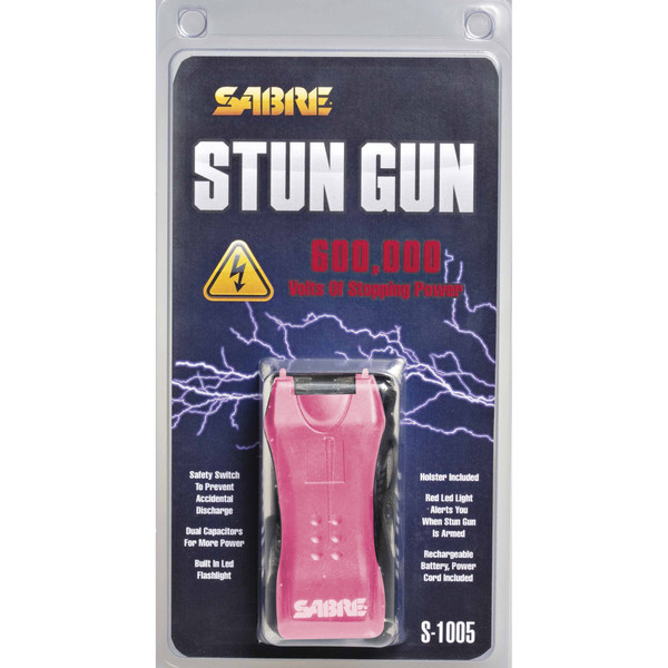 Sabre Mini Stun 600,000 Volts Pink