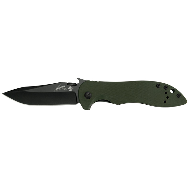 Kershaw Emerson CQC-5K Folder 3.0 in Black Plain Green G-10