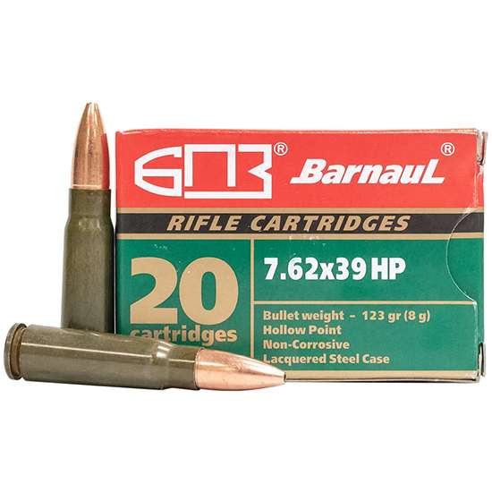 Barnaul 7.62X39MM, 123gr, HP - 20 Rounds [MPN: BRN762X39HP123] (460709486028)