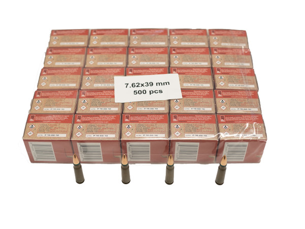 Global Ordnance 7.62X39MM, 122gr, FMJ - 500 Rounds