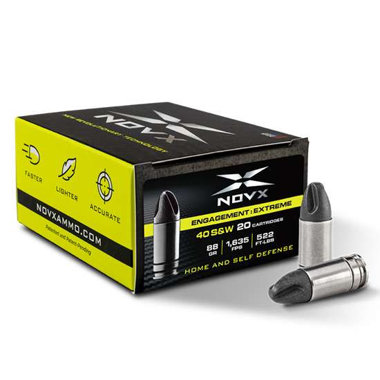 Novx Engagement Extreme .40 S&W, 88gr, Solid Copper - 20 Rounds [MPN: 40EESS-20]