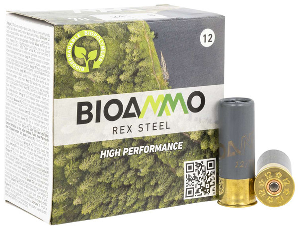 Ammo Inc BIOAMMO Rex 12 GA, 2-3/4in. 7/8oz. #9 Shot - 25 Rounds [MPN: BRS2490]