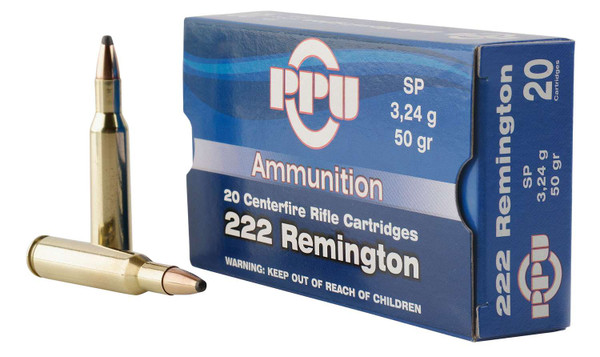 PPU .223 REM, 50gr, SP - 20 Rounds
