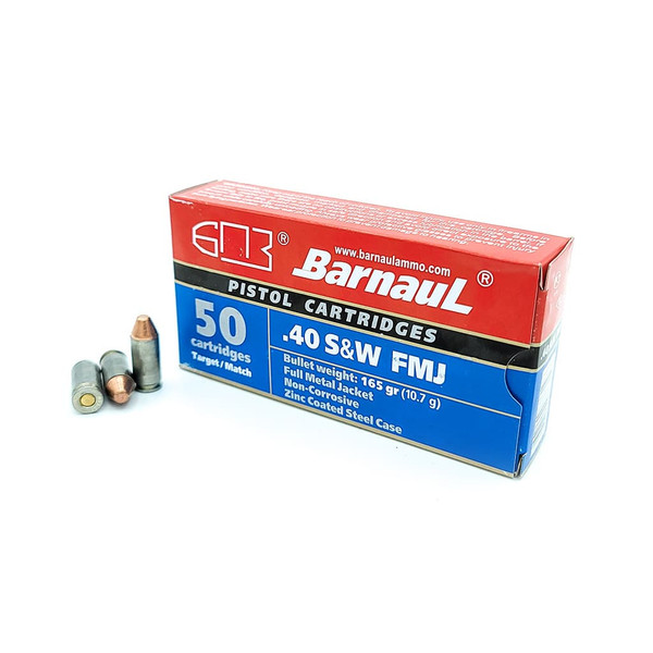 Barnaul .40 S&W, 165gr, FMJ - 50 Rounds