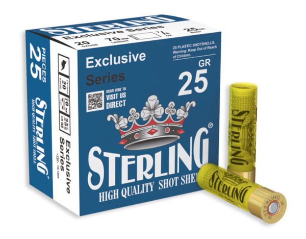 Sterling Exclusive Series 20 GA, 2-3/4in. 7/8oz. #8 Shot - 25 Rounds