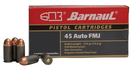 Barnaul .45 ACP, 230gr, FMJ - 500 Rounds