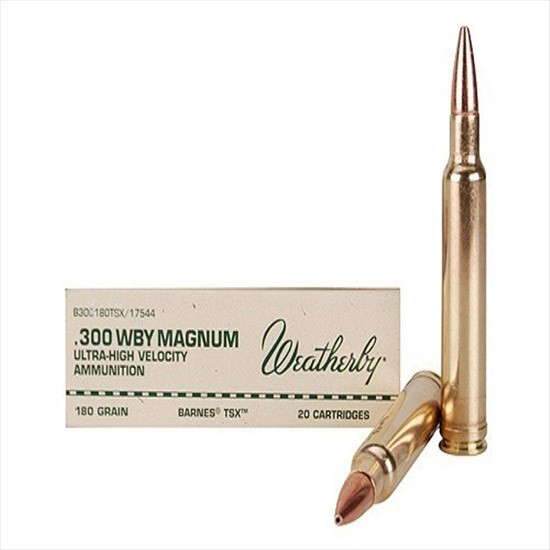 Weatherby .300 WTHBY, 180gr, Barnes TSX - 20 Rounds [MPN: B300180TTSX]