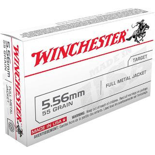 Winchester Service Grade 5.56X45MM, 55gr, FMJ - 20 Rounds [MPN: SG556W]
